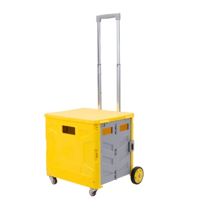  Home-Use Foldable Shopping Collapsible Carro de plástico