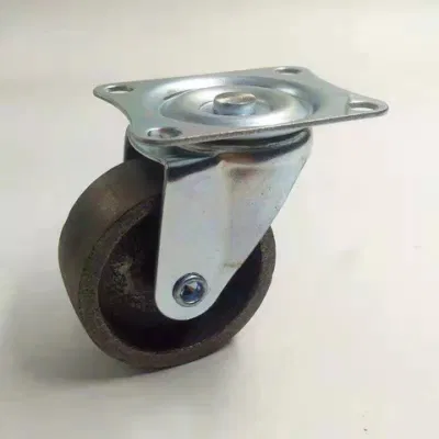 130kg de carga de 2,5 pulg a 5 pulgadas de todo el carro de hierro Barrow rueda pivotante