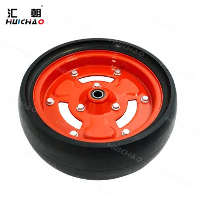  Rueda de presión de 320 x 110 mm para neumático semineumático con borde de acero con cucharas Sembradora agrícola