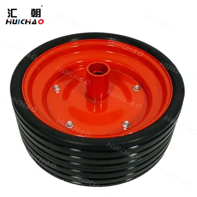  Huichao Alta calidad Acero Tipo tracción Semi-Pneumatic 380X143 mm Rueda de presión de la sembradora