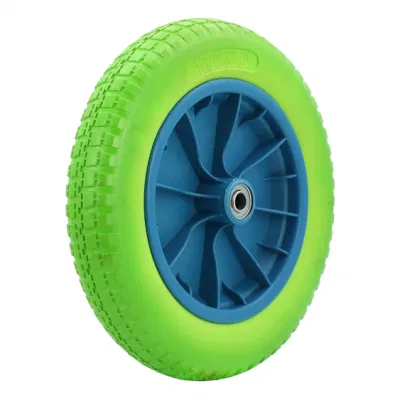  Neumático/neumático de rueda libre de espuma PU 4.00-8 para carro Go Wheelbarrow Con alcance