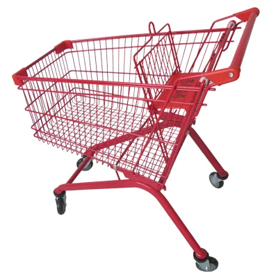  Venta caliente supermercado Portable Compras Carrito de Carretilla plegable con ruedas