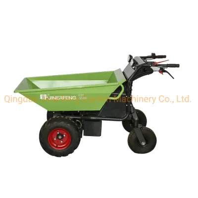  Rueda Eléctrica con Tipping hidráulico 500kgs carga pesada Mini Potencia Barrow