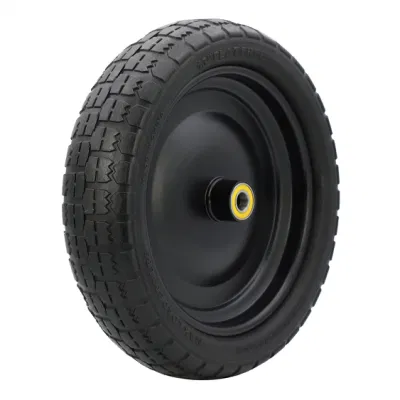  Carro de mano PU espuma/neumático de espuma Wheelbarrow /Flat Free Tire PU Neumático de espuma