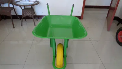  Hot vender mango de madera bandeja de metal carretilla de mano (BM6200)