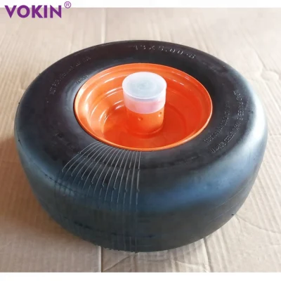  13X5.00-6 Sin plana neumático y el conjunto de ruedas de acero para montar la rueda Cortadora de Césped