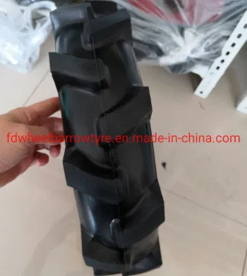 4.00-8 4.00-10 Rueda de goma de alta calidad con Tubeless utilizada para la Agricultura la máquina