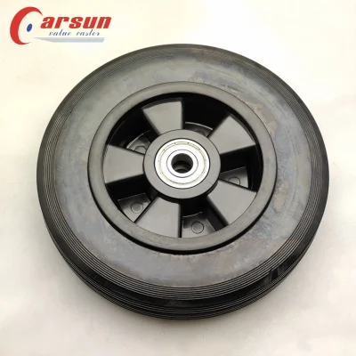  Carsun 250mm ruedas de uso intensivo de 10 pulgadas a las ruedas de caucho sólido negro