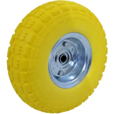  16inch 4.00-8 libre plano PU Solid Wheel Pucture Proof Wheelbarrow Rueda