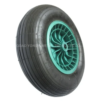  13-pulgadas de 4.10/3.50-6 neumáticos tubeless Rueda de goma ruedas de carretilla