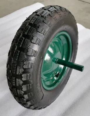  España mercado rueda de tracción 3.50X8 con eje sólido L 240X20 Para Wheelbarrow