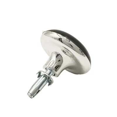  Mushroom Glide Glide Bell de plástico negro diámetro cama de madera Mobiliario ajustable las piernas de la tabla de la rueda de goma