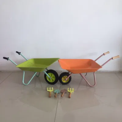  Cabritos Barrow rueda con mango de madera, pala