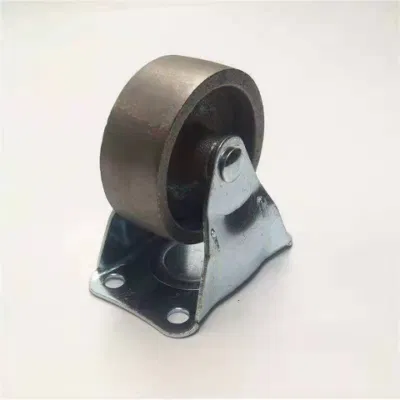 130kg de carga de 2,5 pulg a 5 pulgadas de todo el carro de hierro Barrow rueda pivotante