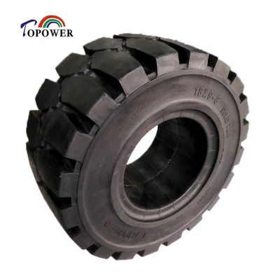 La baja resistencia fuerte Puncture-Free sólida capacidad de neumáticos para carretilla elevadora 18X9-8