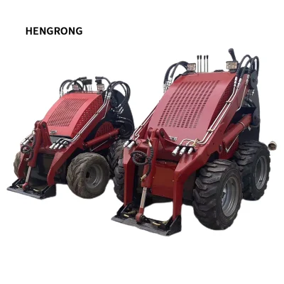  cargadora compacta Maquinaria agrícola 23hp rueda pequeña minicargadora Con accesorios multitipo