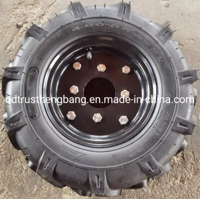  El neumático del tractor de ruedas de los neumáticos agrícolas Barrow 4.00-8 4.00-10 Rueda de goma de neumáticos