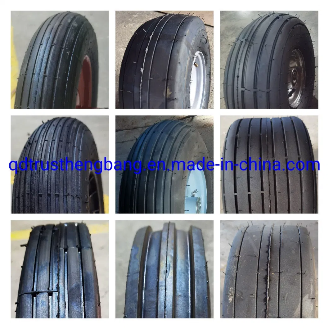 Heavy Duty Rubber Agricultural Tiller Tire Rubber Wheel 6.50-8 5.00-10