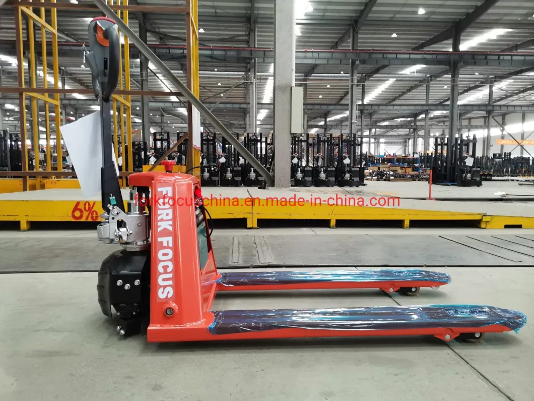 Semi Electric Pallet Truck Forkfocus 1.5t Pallet Stacker Forklift in Chemical and Energy Industry