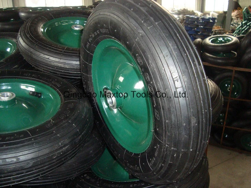 300-4 Plastic Rim Air Rubber PU Wheelbarrow Wheel