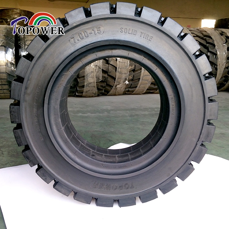 7.00-15 Strong Puncture-Free Capacity High Load Solid Tire Natural Rubber