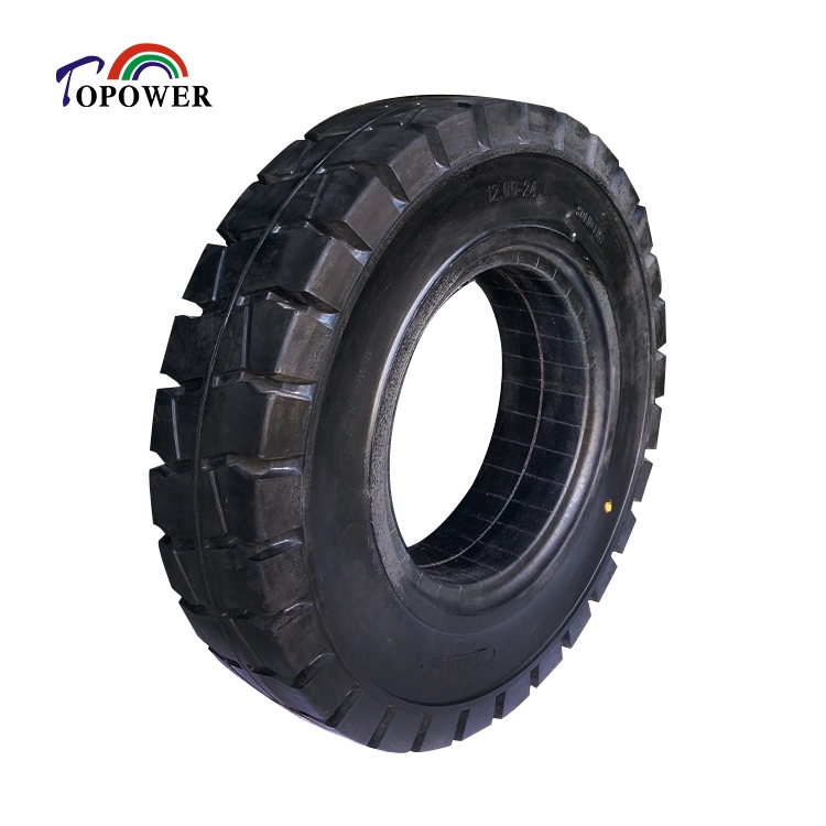 Factory Supply Puncture-Free 12.00-24 (1200-24) Solid Tire for Steel Mill Sawmill