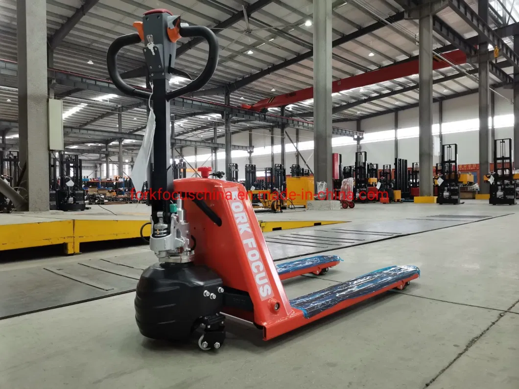 Semi Electric Pallet Truck Forkfocus 1.5t Pallet Stacker Forklift in Chemical and Energy Industry
