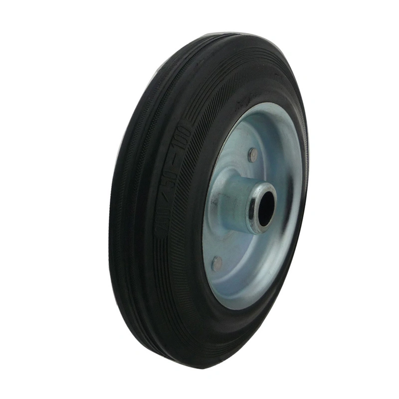 Industrial Caster Wheel Solid Rubber Metal Bracket Swivel Plate with Dust Proof Cover Cart Industrial Caster