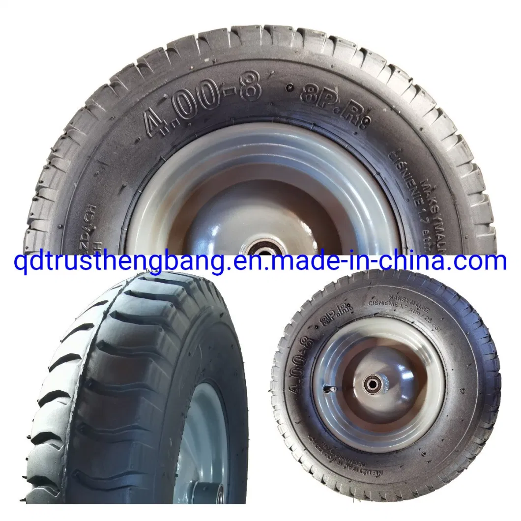 Air / Pneumatic Wheel with Steel or Plastic Rim for Wheelbarrows Hand Trucks 3.00-4, 4.00-6, 3.50-8, 4.00-8