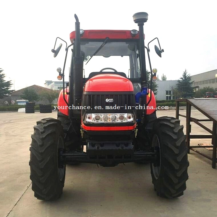 2021 Hot Selling Agricultural Machinery Dq1004 100HP Strong Power 6 Cylinder Engine Big Tire Front 13.6-24 Rear 18.4-30 Heavy Duty Durable Wheel Farm Tractor