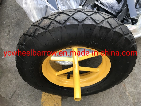 4.80/4.00-8 Wheelbarrow Pneumatic Rubber Tire/ 4.00-8 Wheel Barrow Wheel with Plastic Rim