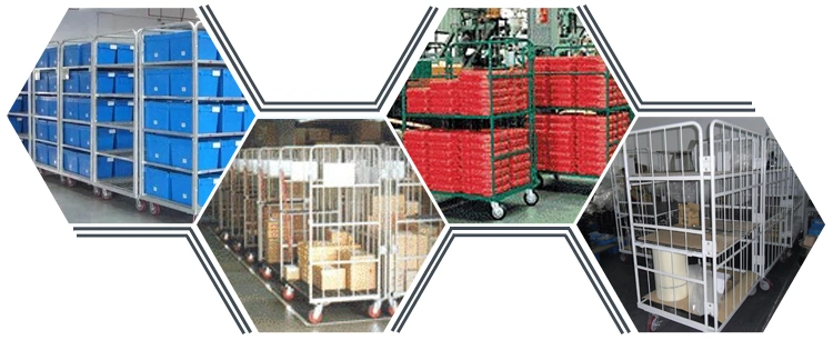 Logistics Industrial Laundry Folding Warehouse Container Cage Roll Containers Trolley