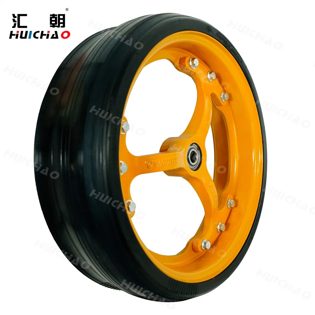 400X114mm Seeder Gauge Wheel 16X4.5 Spoked with Rubber Tire for Planter