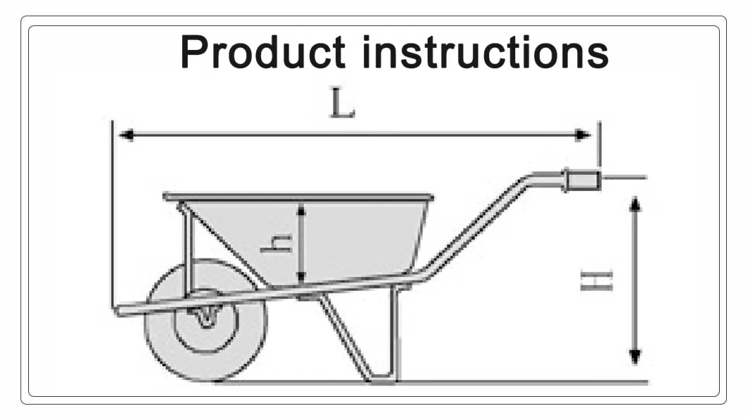 Style Construction Wheelbarrow 220kg Galvanized Wheelbarrow with Inflatable Wheel Fort Wheel Barrow Europe Romania