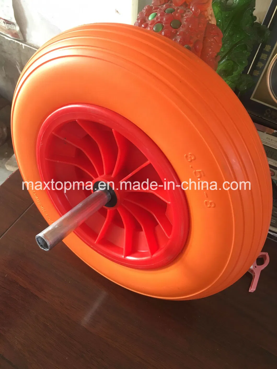 Maxtop Polyurethane Filling 13X500-6 PU Foam Flat Free Trolley Wheels