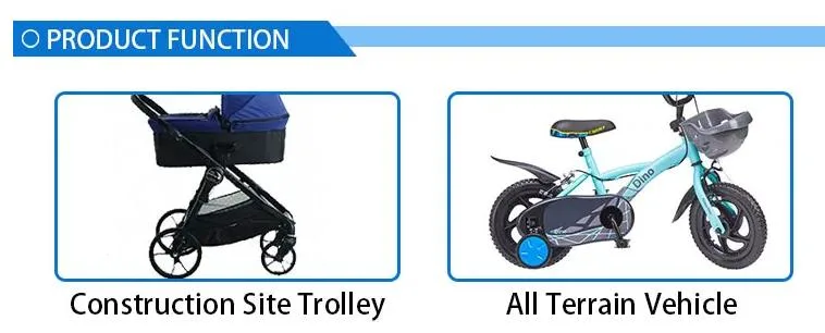 Movable Fat Beach Cart Bicycle Dump Cart Supermarket Trolley Caster Inflatable Tire Plastic Tyre PU Foam Wheels