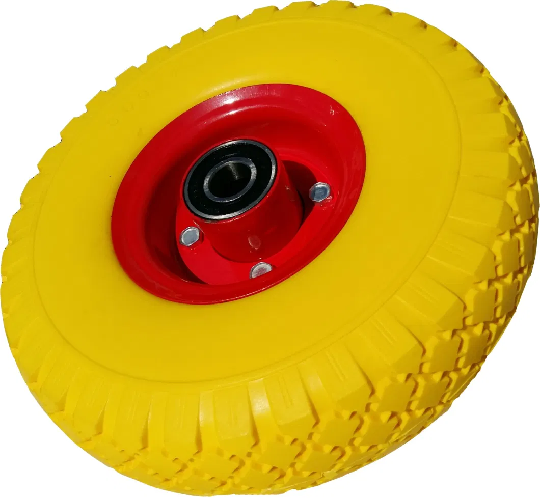China Products/Suppliers. 3.00-8 Factory Wholesale Puncture Proof Flat Free Wheelbarrow Wheel PU Wheel