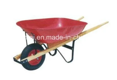 Hot Sell Construction Wood Handle Wheelbarrow Wb6600