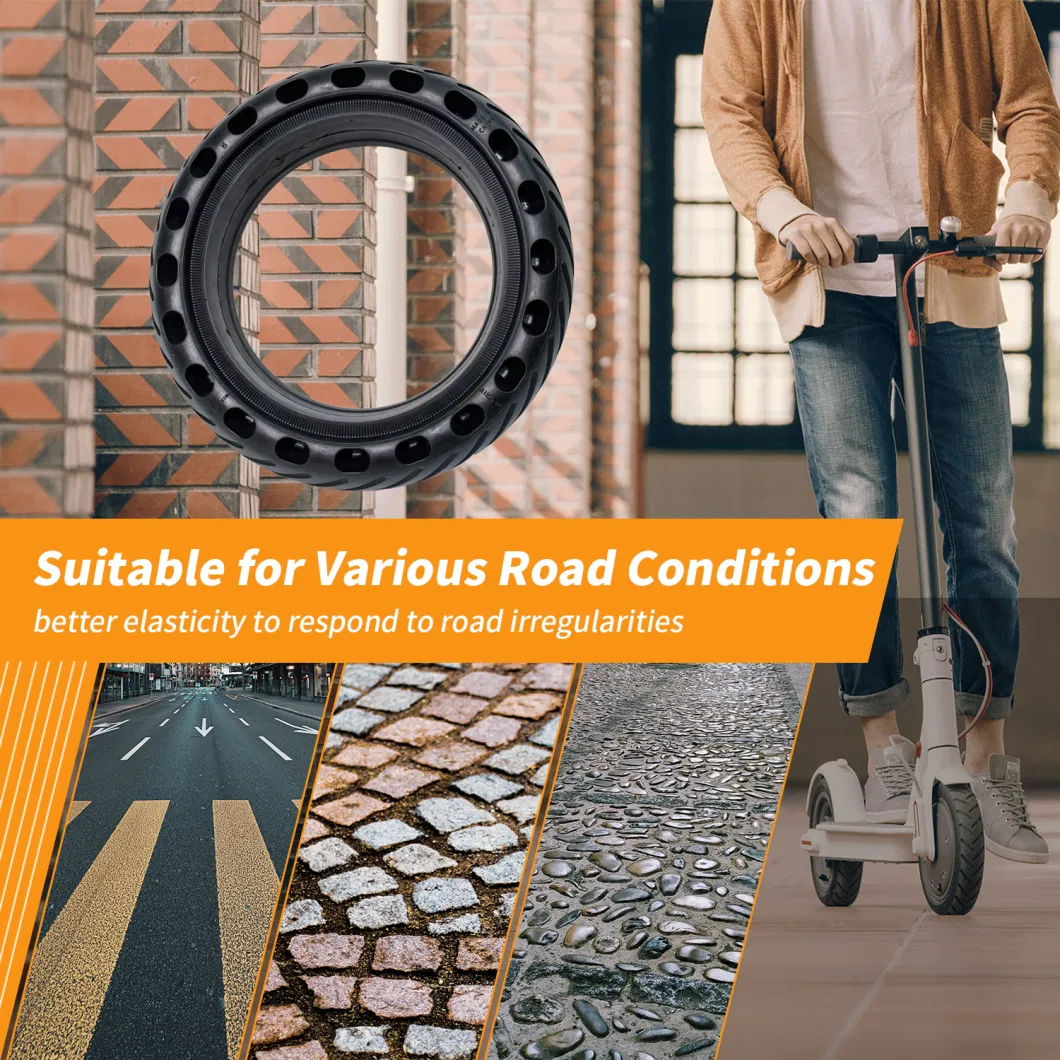 10% off Flat-Free Puncture-Proof Solid Electric Scooter E-Bike 8.5*50 Tyre Tire