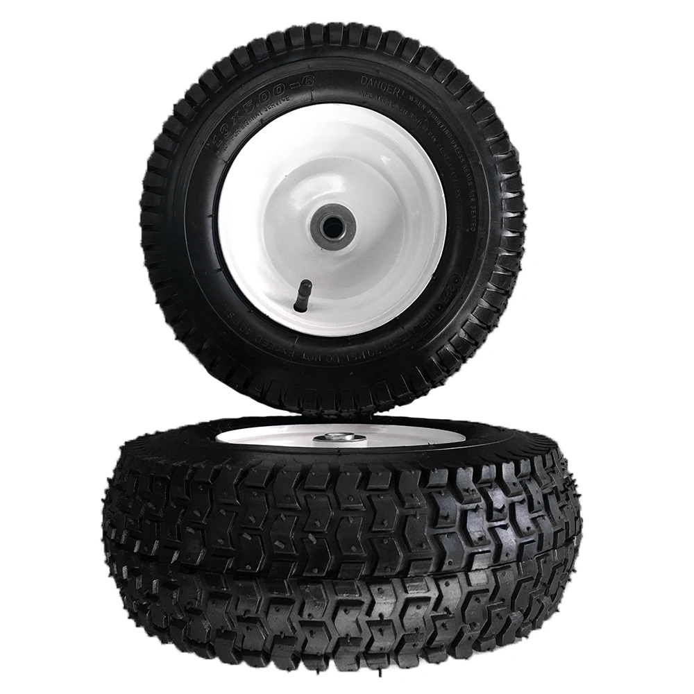 5.00-6 Rubber Wheel 13X5.00-6&quot; Pneumatic Air Filled Lawnmower Tire