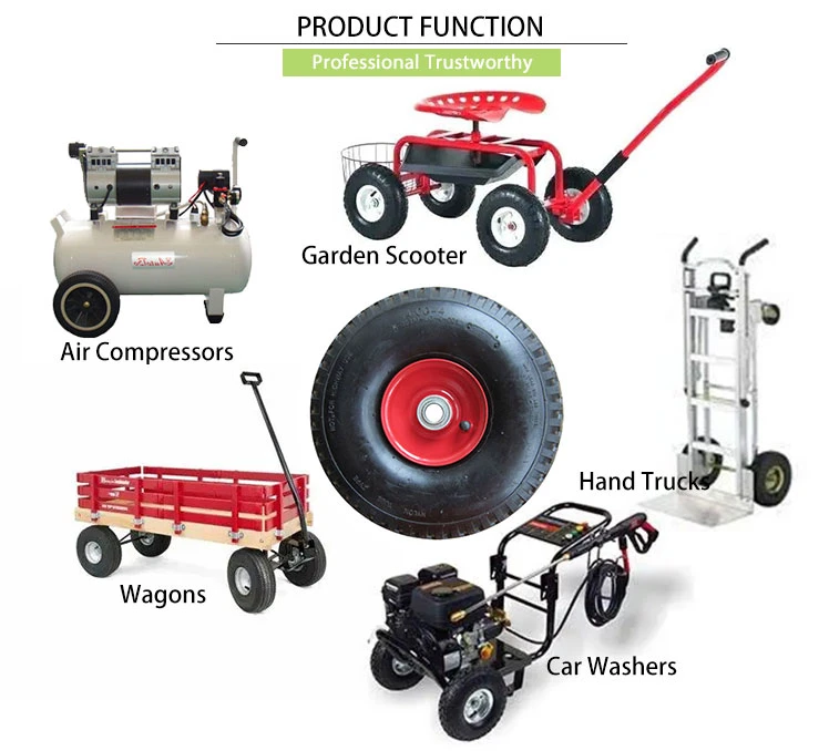 11 Inch High Quality Rubber Pneumatic Tire Hand Truck Wagon Cart Wheel