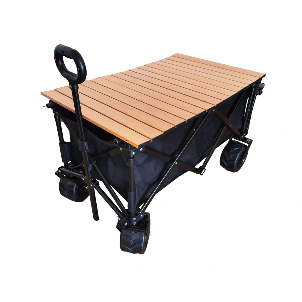 Picnic Camping Wagon Foldable Beach Wagon Big Wheels for Camping