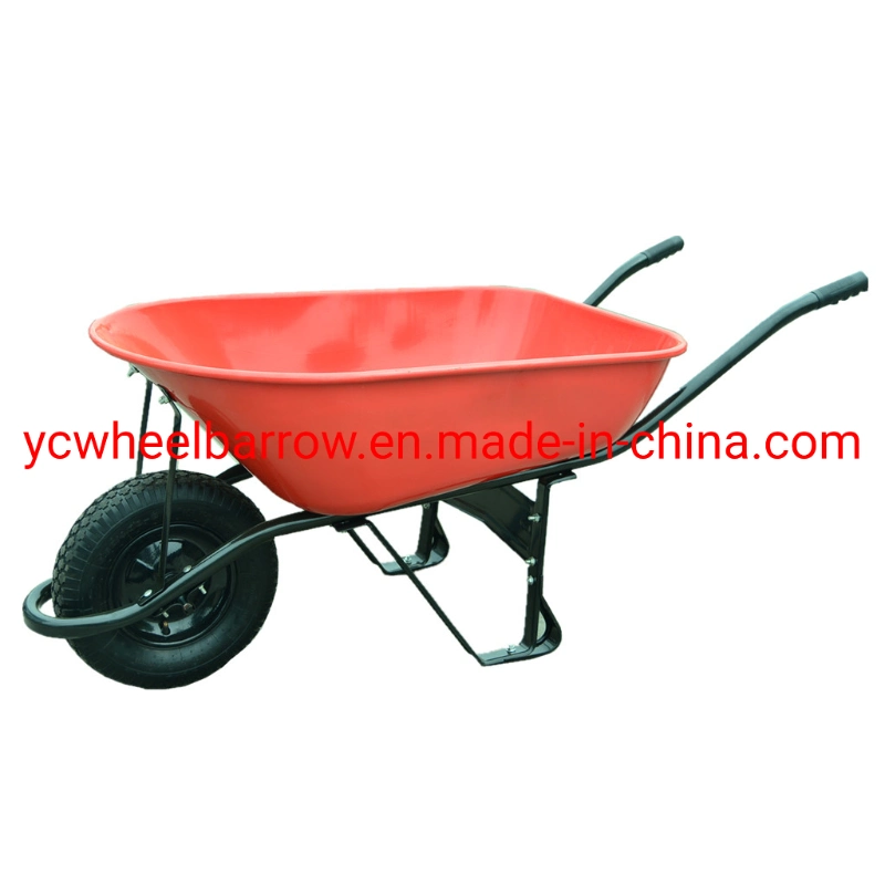Wheelbarrow Specifications Standard Factory Price Construction Garden Plastic Wheelbarrow
