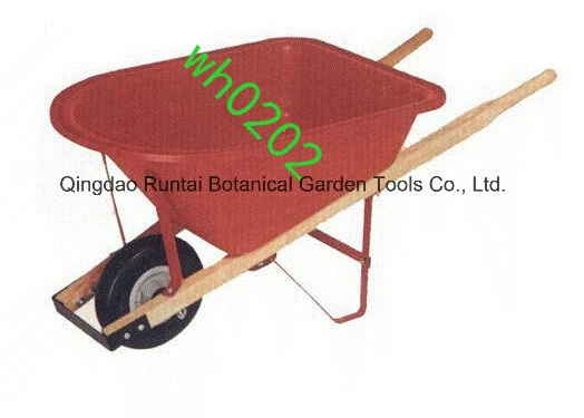 Garden Tools Wooden Handle Plastic Tray Wheel Barrow