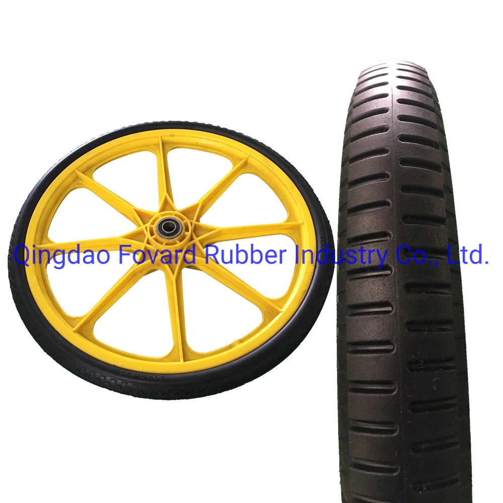 20&quot;Flat Free Polyurethane PU Foam Filled Wheels PU Foam Solid Wheelbarrow Wheel
