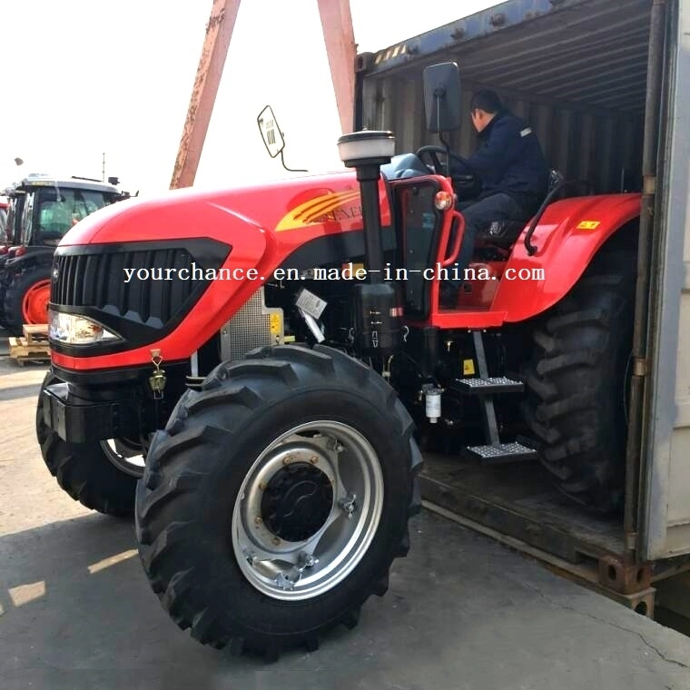 2021 Hot Selling Agricultural Machinery Dq1004 100HP Strong Power 6 Cylinder Engine Big Tire Front 13.6-24 Rear 18.4-30 Heavy Duty Durable Wheel Farm Tractor