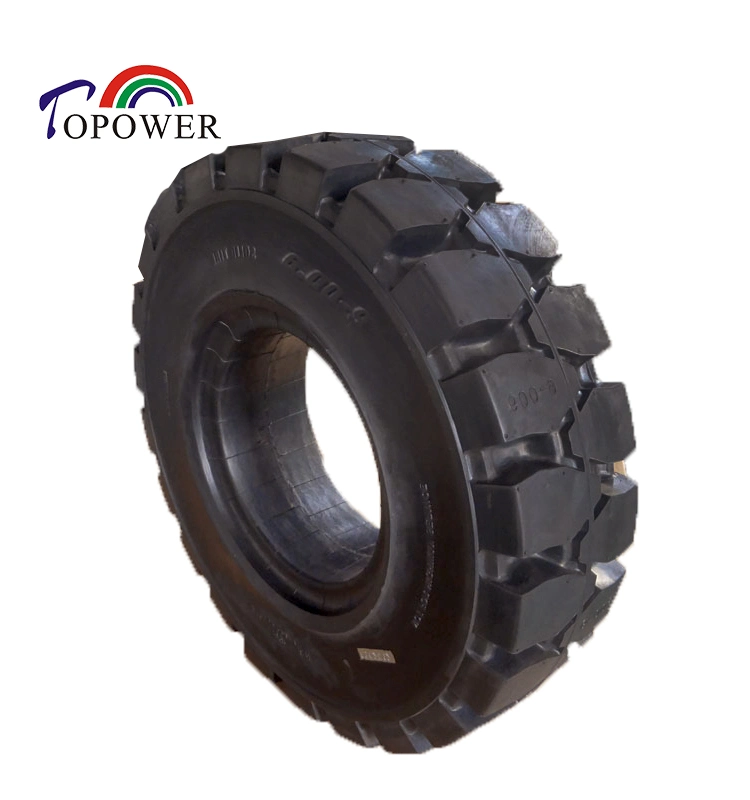 Higher Load Capacity Strong Puncture-Free Capacity Wear Resisting Forklift Solid Tire Industrial Forklift Tire Solid Resilient Tire (6.00-9)