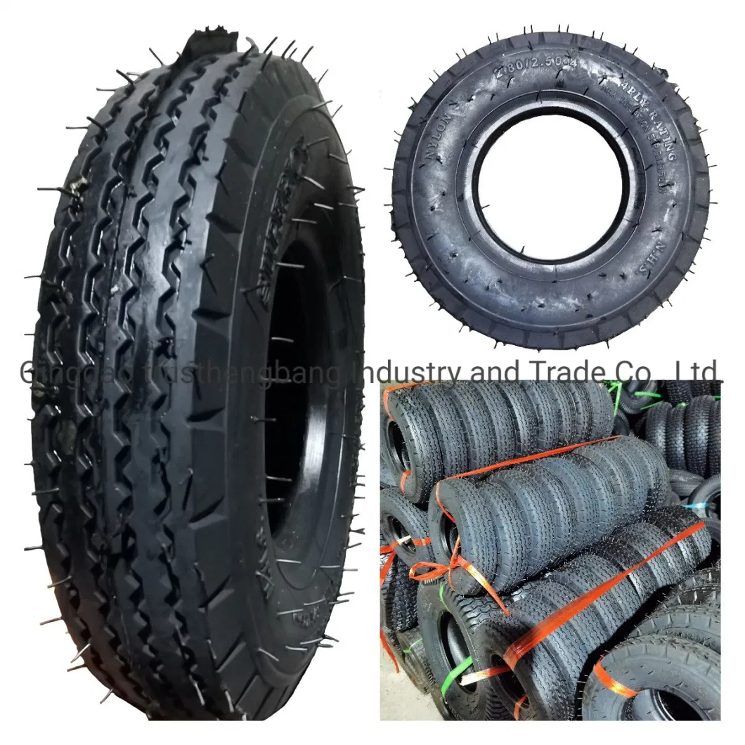 8&quot; Inch Pneumatic Rubber Wheel Tubeless Tire 2.80/2.50-4