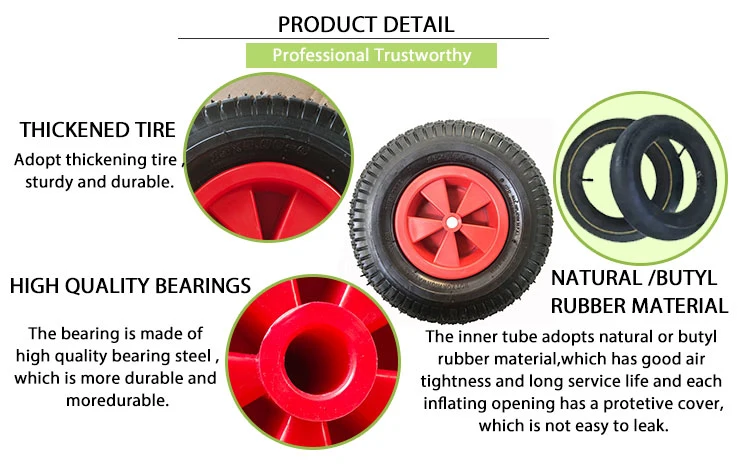 13 Inch Rubber Inflatable Wheel, Wheelbarrow / Unicycle / Agricultural Cart and Other Wheels