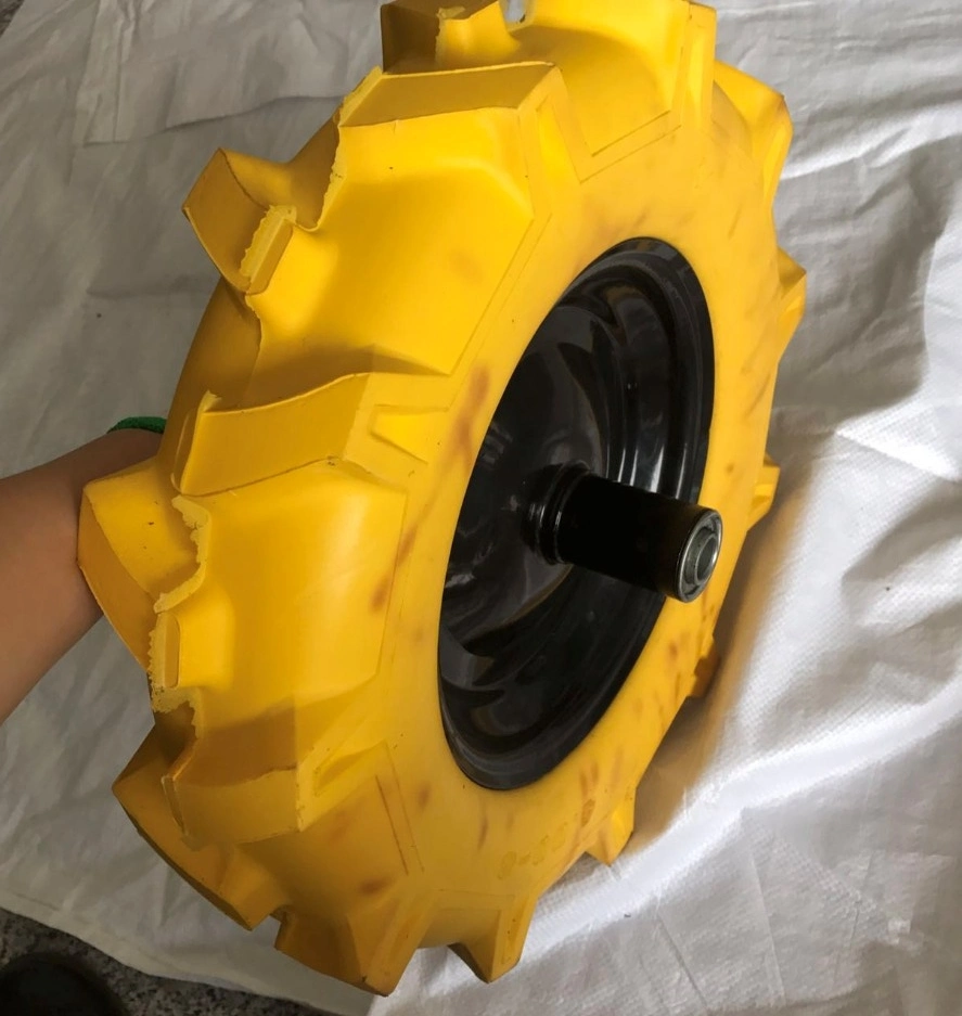 Agricultural Pattern 16 Inch 4.00-8 PU Polyurethane Solid Foam Wheel 4.00X8